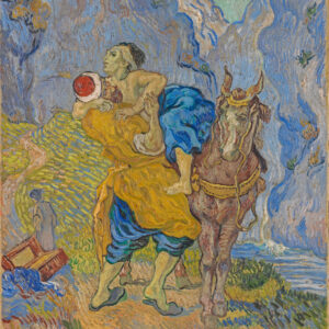 Maleri af Van Gogh Den barmhjerige samaritaner