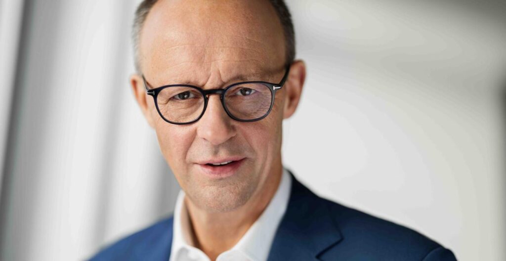 Fotografi af Tysklands statsminister, Kansler Merz (CDU)